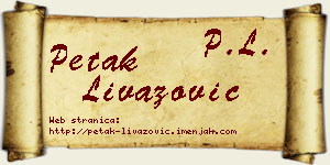 Petak Livazović vizit kartica